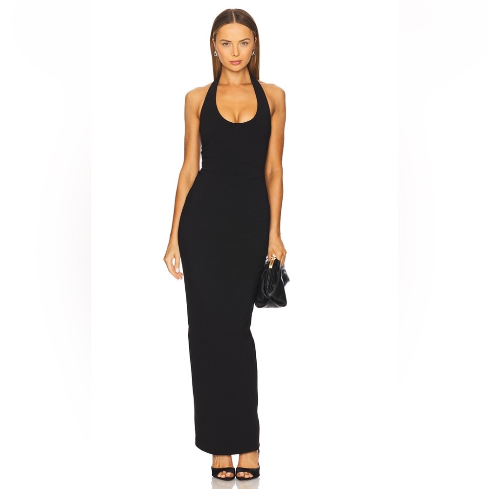 Nookie Natalia Halter Maxi Dress in Black, Medium, Worn Once, Great Condition